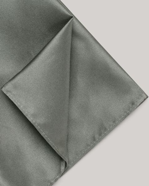 Silk Satin Pocket Square, Sage, hi-res